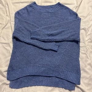 American Eagle blue variegated tunic length slouch sweater, S